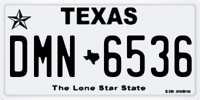 TX license plate DMN6536
