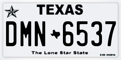 TX license plate DMN6537