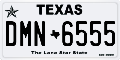 TX license plate DMN6555