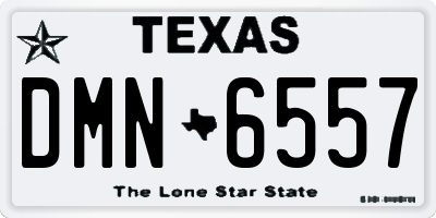 TX license plate DMN6557