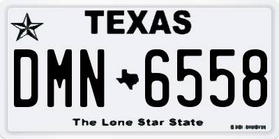 TX license plate DMN6558