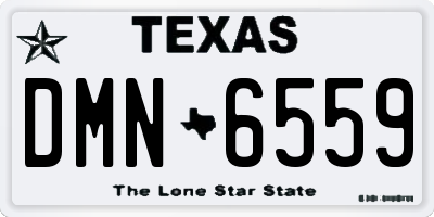 TX license plate DMN6559