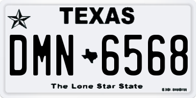 TX license plate DMN6568