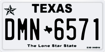 TX license plate DMN6571