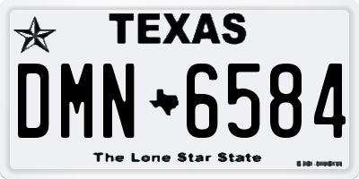 TX license plate DMN6584