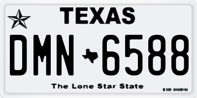 TX license plate DMN6588