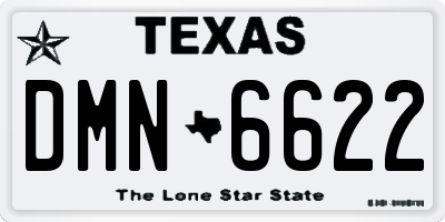 TX license plate DMN6622