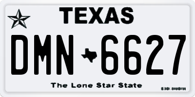 TX license plate DMN6627