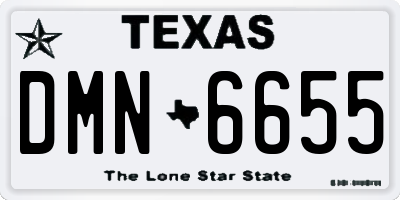 TX license plate DMN6655