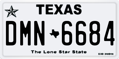 TX license plate DMN6684