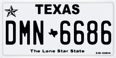 TX license plate DMN6686