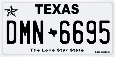 TX license plate DMN6695