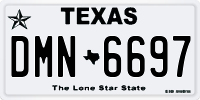 TX license plate DMN6697