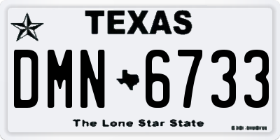 TX license plate DMN6733