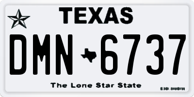 TX license plate DMN6737
