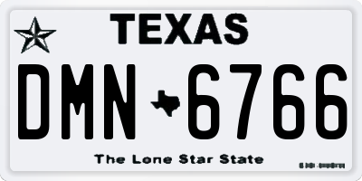 TX license plate DMN6766
