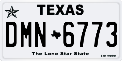 TX license plate DMN6773