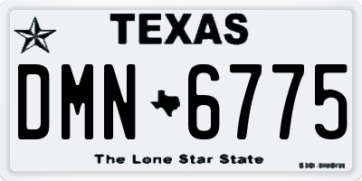 TX license plate DMN6775