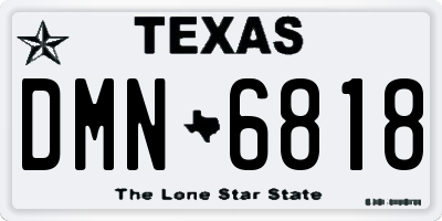 TX license plate DMN6818