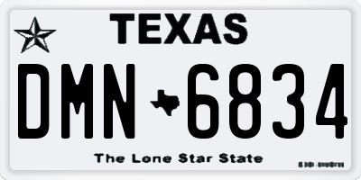 TX license plate DMN6834