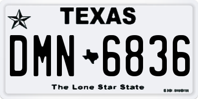 TX license plate DMN6836