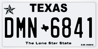 TX license plate DMN6841