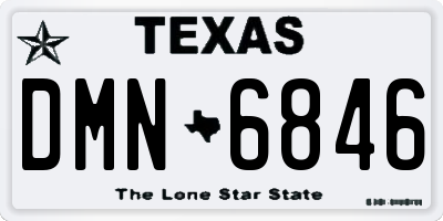 TX license plate DMN6846