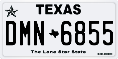TX license plate DMN6855
