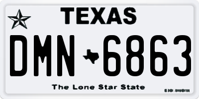 TX license plate DMN6863