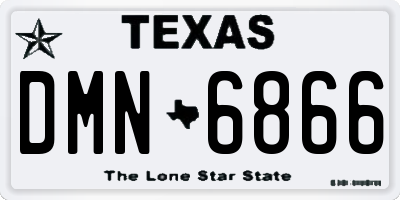 TX license plate DMN6866