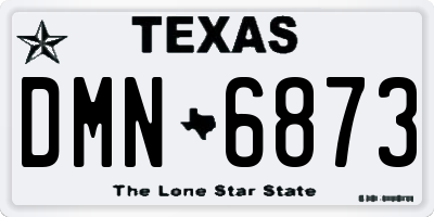 TX license plate DMN6873