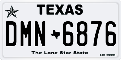 TX license plate DMN6876