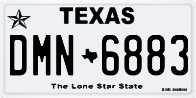 TX license plate DMN6883