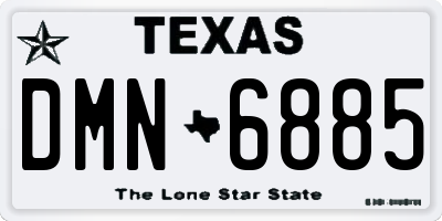 TX license plate DMN6885