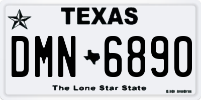 TX license plate DMN6890