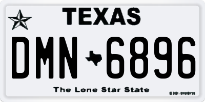 TX license plate DMN6896