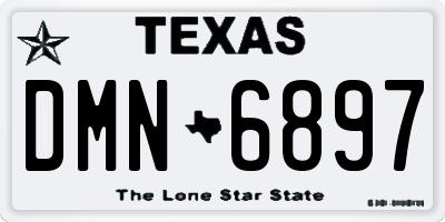 TX license plate DMN6897