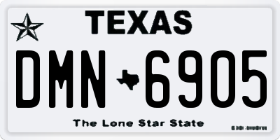 TX license plate DMN6905