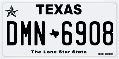 TX license plate DMN6908