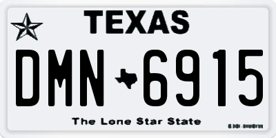 TX license plate DMN6915