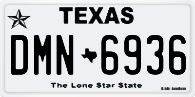 TX license plate DMN6936