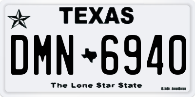 TX license plate DMN6940