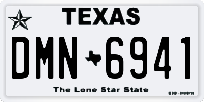 TX license plate DMN6941