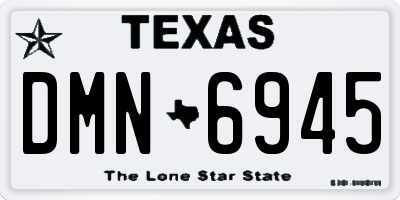TX license plate DMN6945