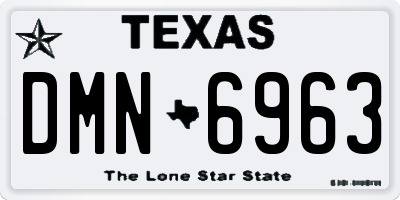TX license plate DMN6963