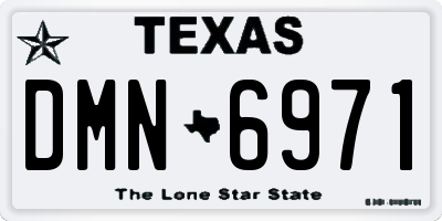 TX license plate DMN6971