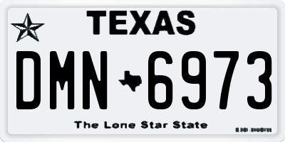 TX license plate DMN6973