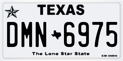 TX license plate DMN6975