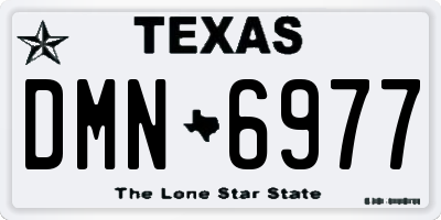 TX license plate DMN6977