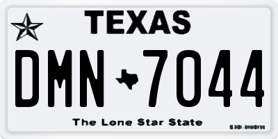 TX license plate DMN7044